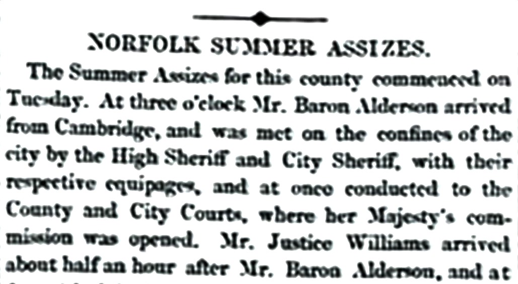Norfolk News - 26th July 1845